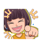 顔芸ガールの日常（個別スタンプ：19）