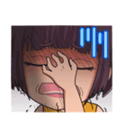 顔芸ガールの日常（個別スタンプ：28）