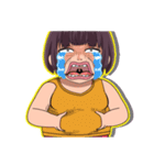 顔芸ガールの日常（個別スタンプ：30）