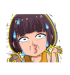 顔芸ガールの日常（個別スタンプ：32）