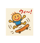 クレヨンゆるかわベビースタンプ①日常使用（個別スタンプ：13）
