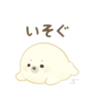 白アザラシ 日本語（個別スタンプ：15）
