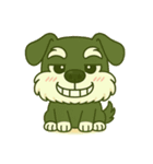ERIMINTOでか顔シュナウザーver.（個別スタンプ：9）