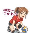 バレーボール 女子 部活 スポーツ (小)（個別スタンプ：6）