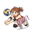 バレーボール 女子 部活 スポーツ (小)（個別スタンプ：9）