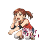 バレーボール 女子 部活 スポーツ (小)（個別スタンプ：11）