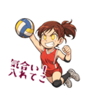 バレーボール 女子 部活 スポーツ (小)（個別スタンプ：19）