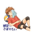 バレーボール 男子 部活 スポーツ (小)（個別スタンプ：2）