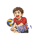 バレーボール 男子 部活 スポーツ (小)（個別スタンプ：11）