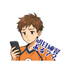 バレーボール 男子 部活 スポーツ (小)（個別スタンプ：13）