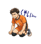 バレーボール 男子 部活 スポーツ (小)（個別スタンプ：17）