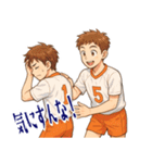 バレーボール 男子 部活 スポーツ (小)（個別スタンプ：22）