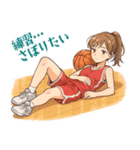 バスケットボール 女子 スポーツ (小)（個別スタンプ：2）