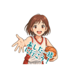 バスケットボール 女子 スポーツ (小)（個別スタンプ：5）