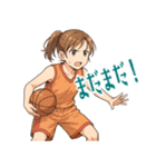 バスケットボール 女子 スポーツ (小)（個別スタンプ：9）