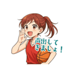 バスケットボール 女子 スポーツ (小)（個別スタンプ：11）