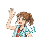 バスケットボール 女子 スポーツ (小)（個別スタンプ：15）