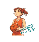 バスケットボール 女子 スポーツ (小)（個別スタンプ：20）
