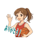 バスケットボール 女子 スポーツ (小)（個別スタンプ：21）