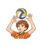 バレーボール 男子 部活 スポーツ（個別スタンプ：3）