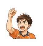 バレーボール 男子 部活 スポーツ（個別スタンプ：7）