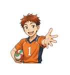 バレーボール 男子 部活 スポーツ（個別スタンプ：8）