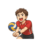 バレーボール 男子 部活 スポーツ（個別スタンプ：11）