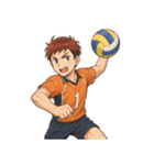 バレーボール 男子 部活 スポーツ（個別スタンプ：12）