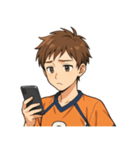 バレーボール 男子 部活 スポーツ（個別スタンプ：13）