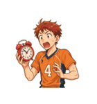 バレーボール 男子 部活 スポーツ（個別スタンプ：14）