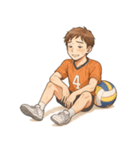 バレーボール 男子 部活 スポーツ（個別スタンプ：15）