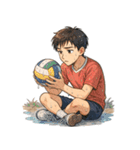 バレーボール 男子 部活 スポーツ（個別スタンプ：16）