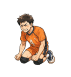 バレーボール 男子 部活 スポーツ（個別スタンプ：17）