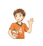 バレーボール 男子 部活 スポーツ（個別スタンプ：18）