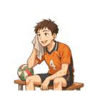 バレーボール 男子 部活 スポーツ（個別スタンプ：20）