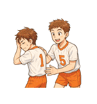 バレーボール 男子 部活 スポーツ（個別スタンプ：22）