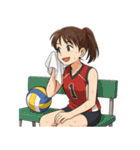 バレーボール 女子 部活 スポーツ（個別スタンプ：20）