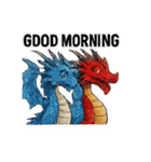Dragon blue and red（個別スタンプ：3）