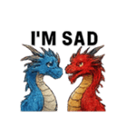 Dragon blue and red（個別スタンプ：13）
