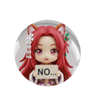 トラ耳みなみちゃんカプセルトイ（個別スタンプ：4）