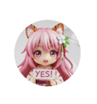 トラ耳みなみちゃんカプセルトイ（個別スタンプ：5）