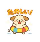 ふわもこ犬の夏あそびスタンプ（個別スタンプ：2）