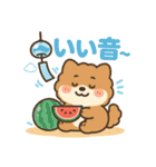ふわもこ犬の夏あそびスタンプ（個別スタンプ：16）