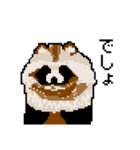 ドットのたぬき6（個別スタンプ：2）