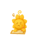 花ぽよちゃんは勉強中（個別スタンプ：3）