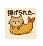 えびふらいねこ。（個別スタンプ：5）