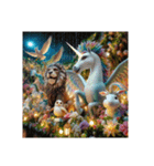 [アレンジ用]幻想的な動物達（個別スタンプ：5）