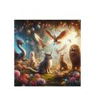 [アレンジ用]幻想的な動物達（個別スタンプ：13）