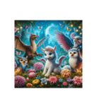 [アレンジ用]幻想的な動物達（個別スタンプ：14）