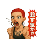 赤い髪の女（個別スタンプ：28）